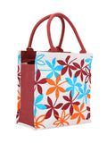 Jute Cottage Juco Printed Zipper Lunch Bag