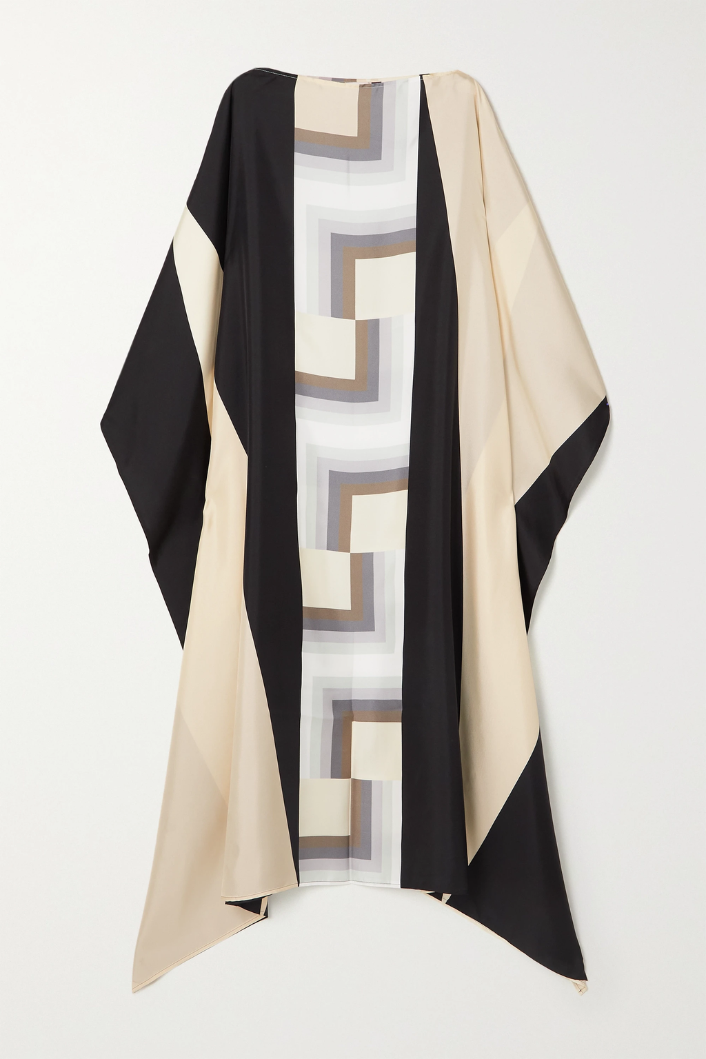 Soft Silk Crepe Kaftan, Beach Wear Caftan
