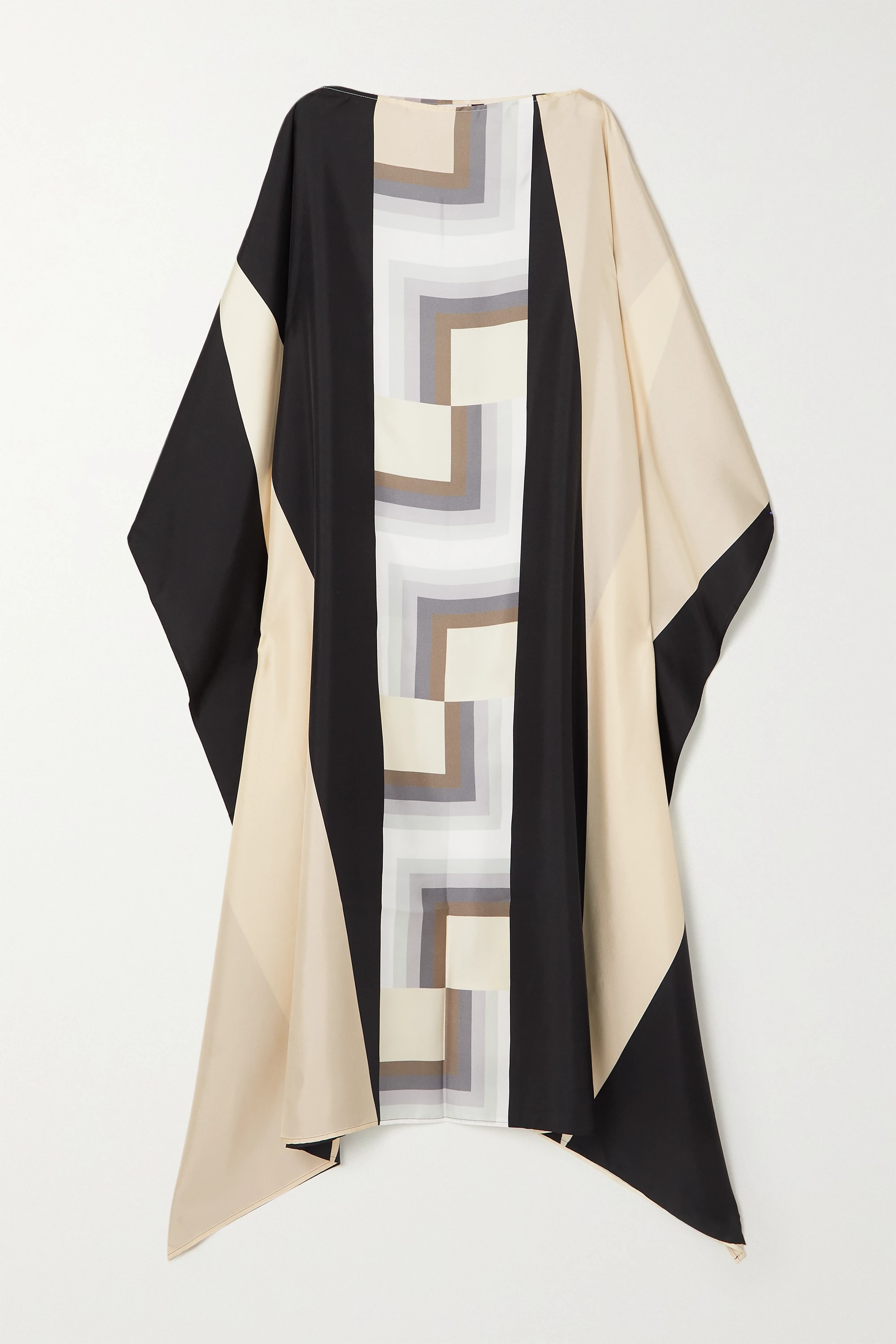 Soft Silk Crepe Kaftan, Beach Wear Caftan