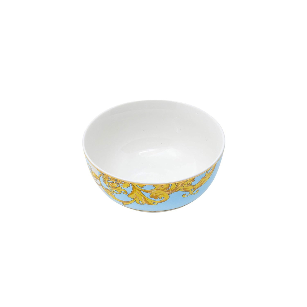 Bergner Bone China Fuse Blue 6 Piece Veg Bowl Set | 340 ml