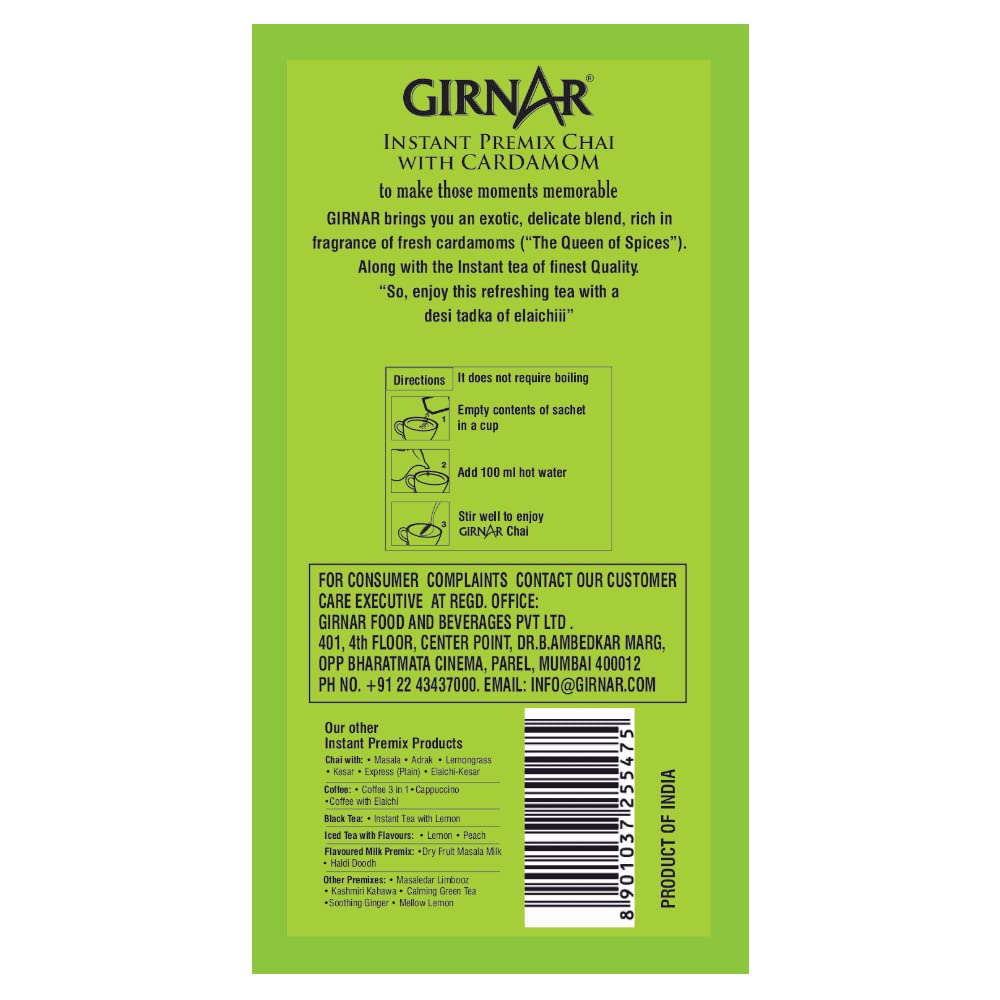 Girnar Cardamom Chai - 36 Sachets