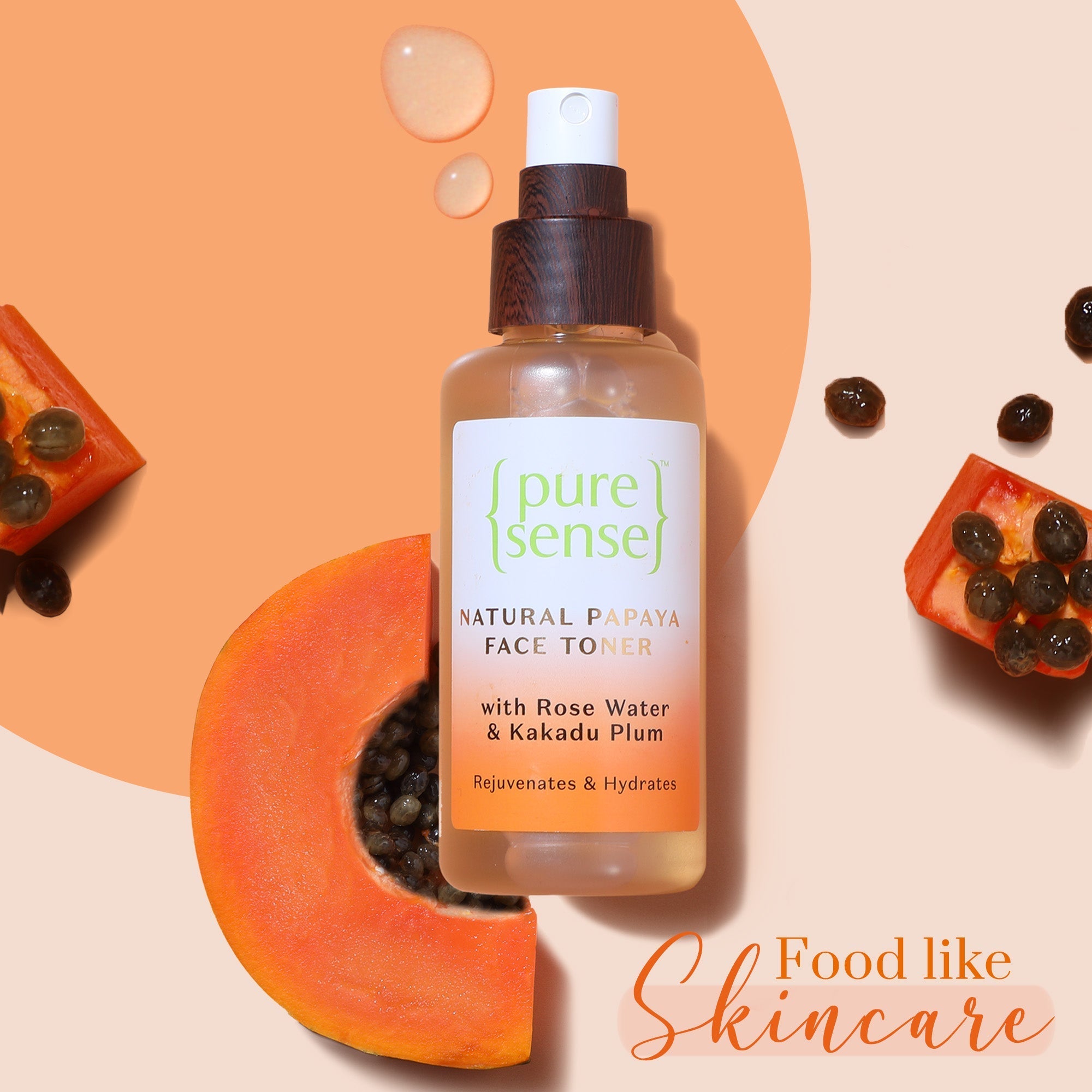 Puresense Natural Papaya Face Toner - 100 ml