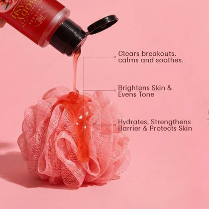 Velleja Exfoliating Body Wash with Salicylic Acid for Body Acne & Rough Bumpy Skin | Reduce Strawberry Legs