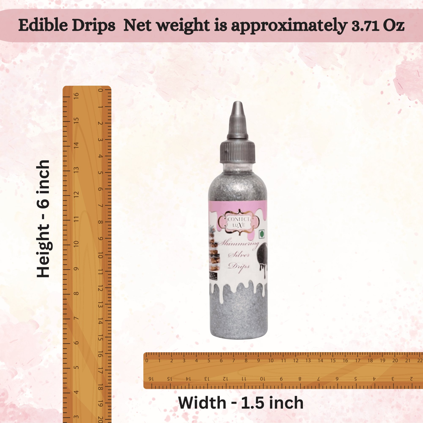 Confect Shimmering Silver | Edible Drips