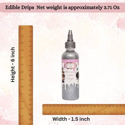 Confect Shimmering Silver | Edible Drips