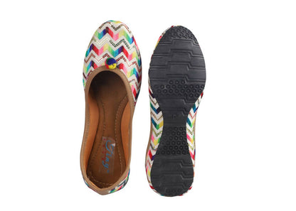 Tiny Bugs Girls Hand Crafted Ethnic Juttis - Multi