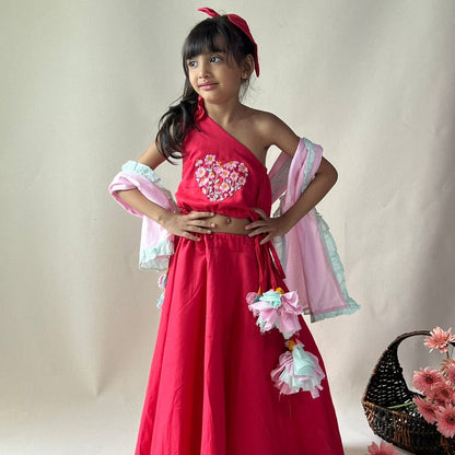 ArthLife Raspberry Pink Lehnga Set