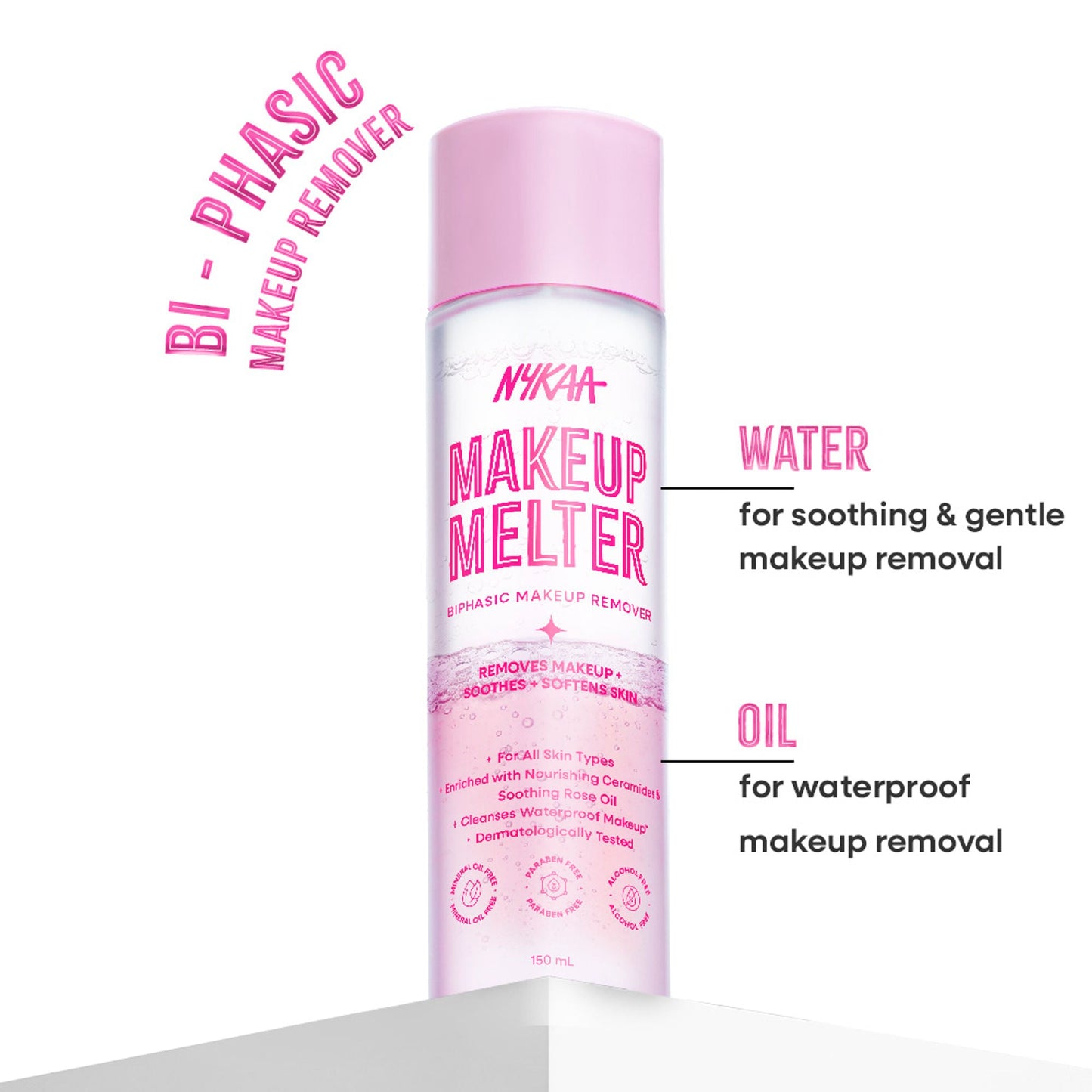 Nykaa Makeup Melter Oil-Infused Cleansing Water & Biphasic Makeup Remover