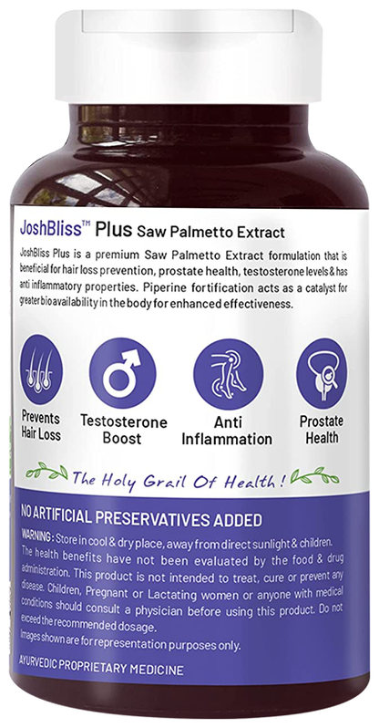 Bliss Welness Male Health Saw Palmetto Extract Veg Tablet