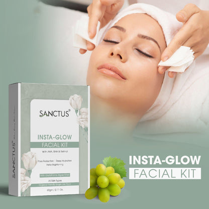 SANCTUS Instant Glow 6 in 1 Facial Kit