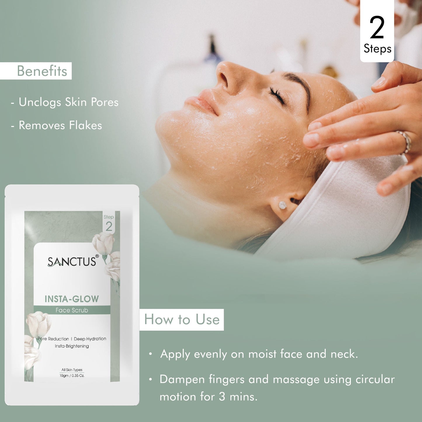 SANCTUS Instant Glow 6 in 1 Facial Kit