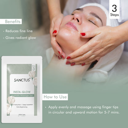 SANCTUS Instant Glow 6 in 1 Facial Kit