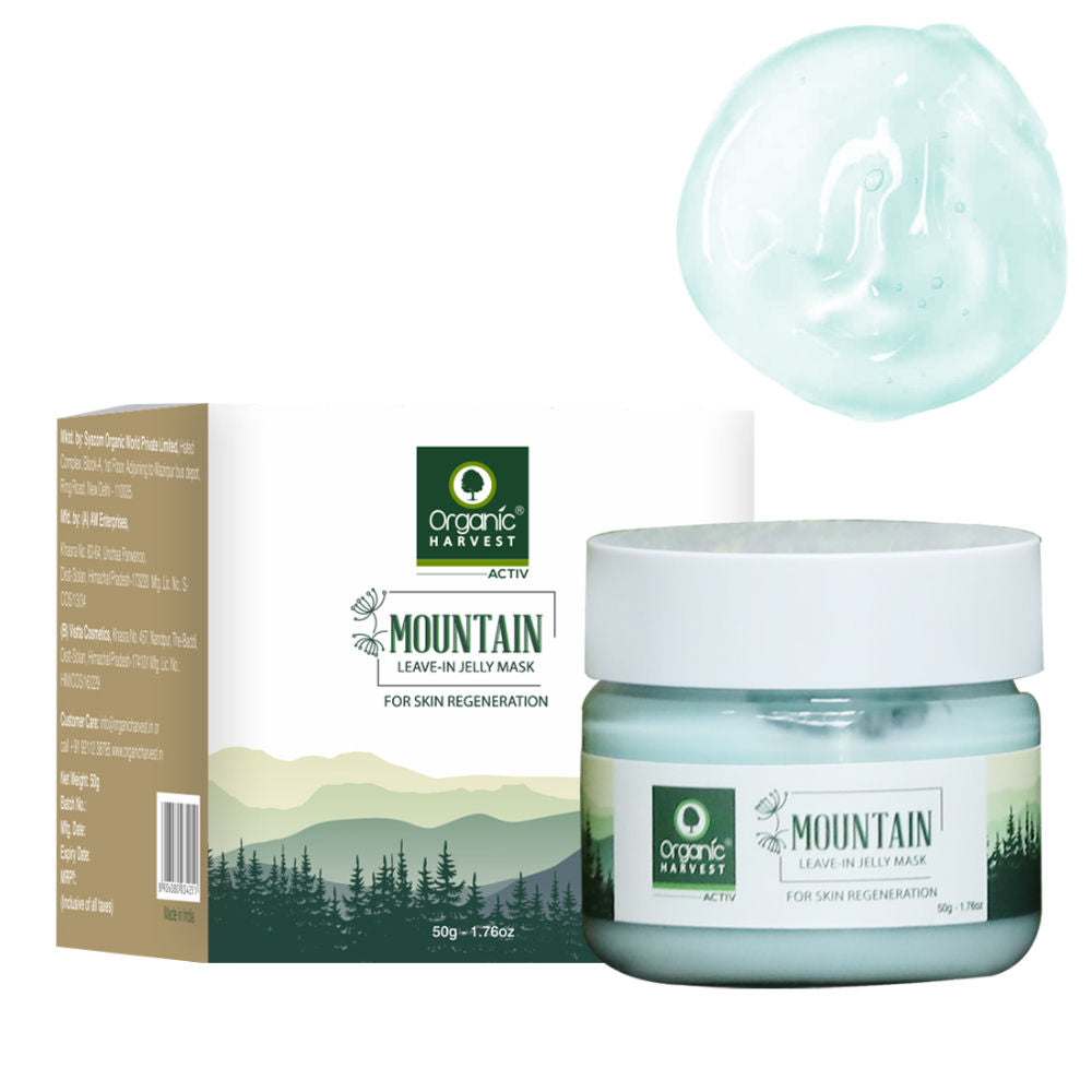 Organic Harvest Mountain Leave-In Jelly Mask - 50 gms