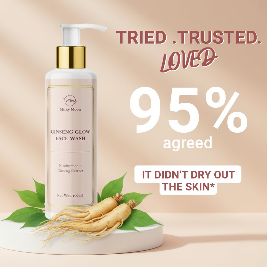 Milky Moon Ginseng Glow Face Wash With Niacinamide