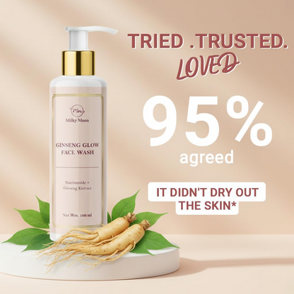 Milky Moon Ginseng Glow Face Wash With Niacinamide