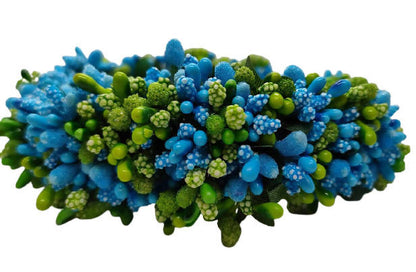 Blue & Green Bridal Pollens Gajra