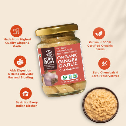 Pure & Sure Organic Ginger Garlic Paste