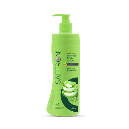 VI-JOHN Saffron Natural Fairness Body Lotion Aloe Vera Hydration For All Skin Types
