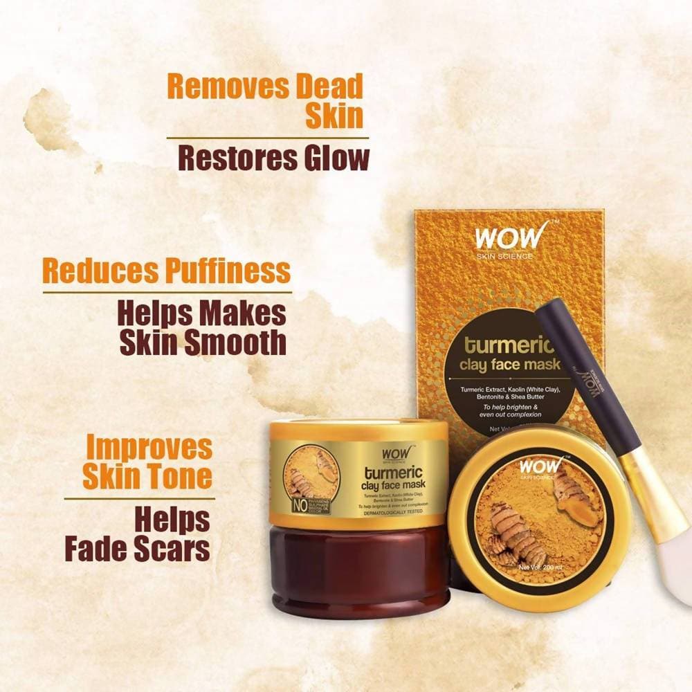 Wow Skin Science Turmeric Clay Face Mask - 200 ml