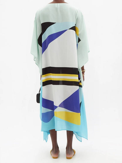 Beach Wear Chelsea Georgette Printed Kaftan J5648