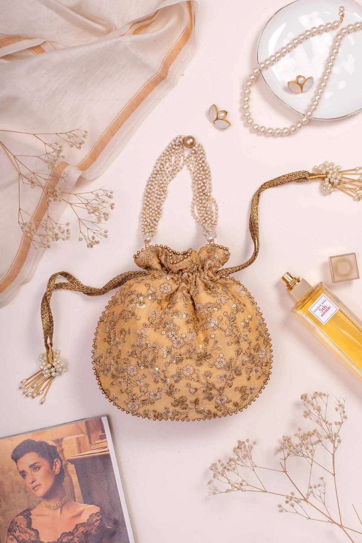 Drawstring Handmade Traditional Potli bag