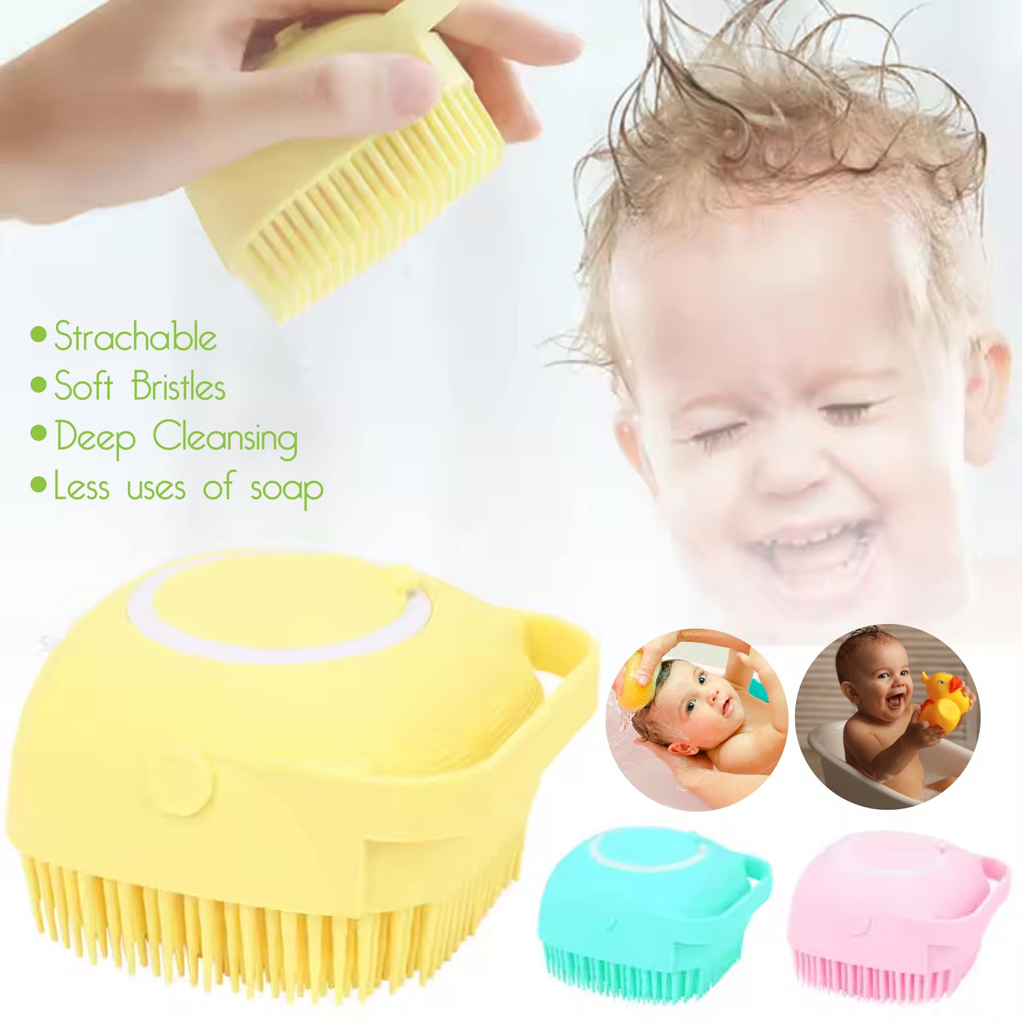MiDazzle Silicone Bath Scrubber MISB6202