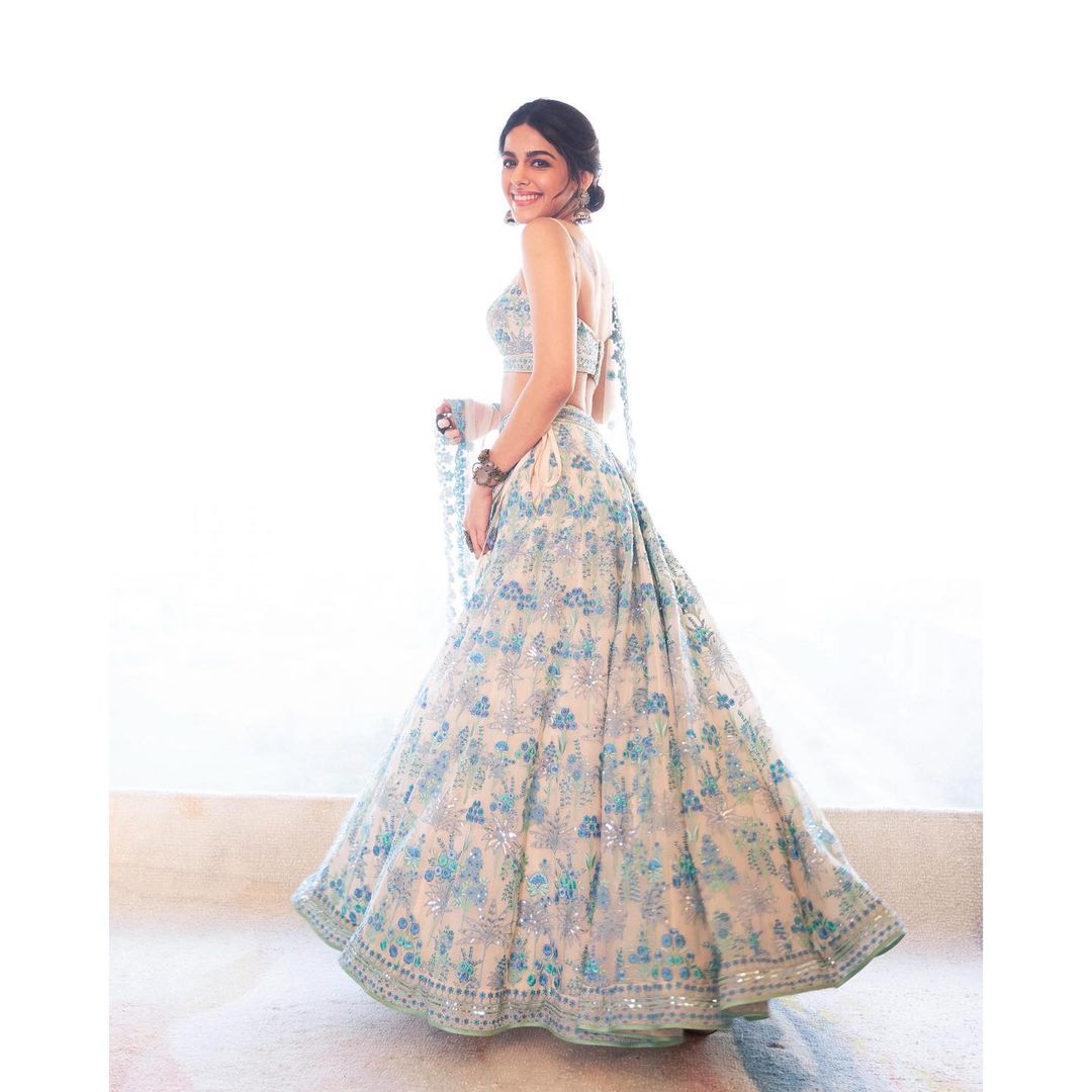 Lehenga Mart Designer Bollywood Style Wedding Wear Lehenga Choli - Grey