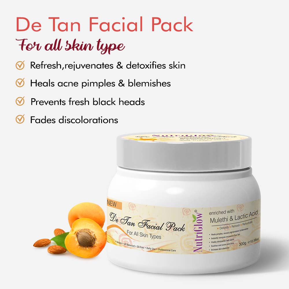 NutriGlow De Tan Facial Pack - 300 gms