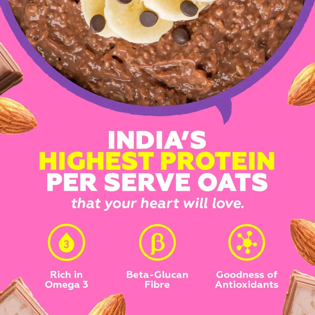 Yogabar 20g Protein Oats Choco Almond - 850 gms