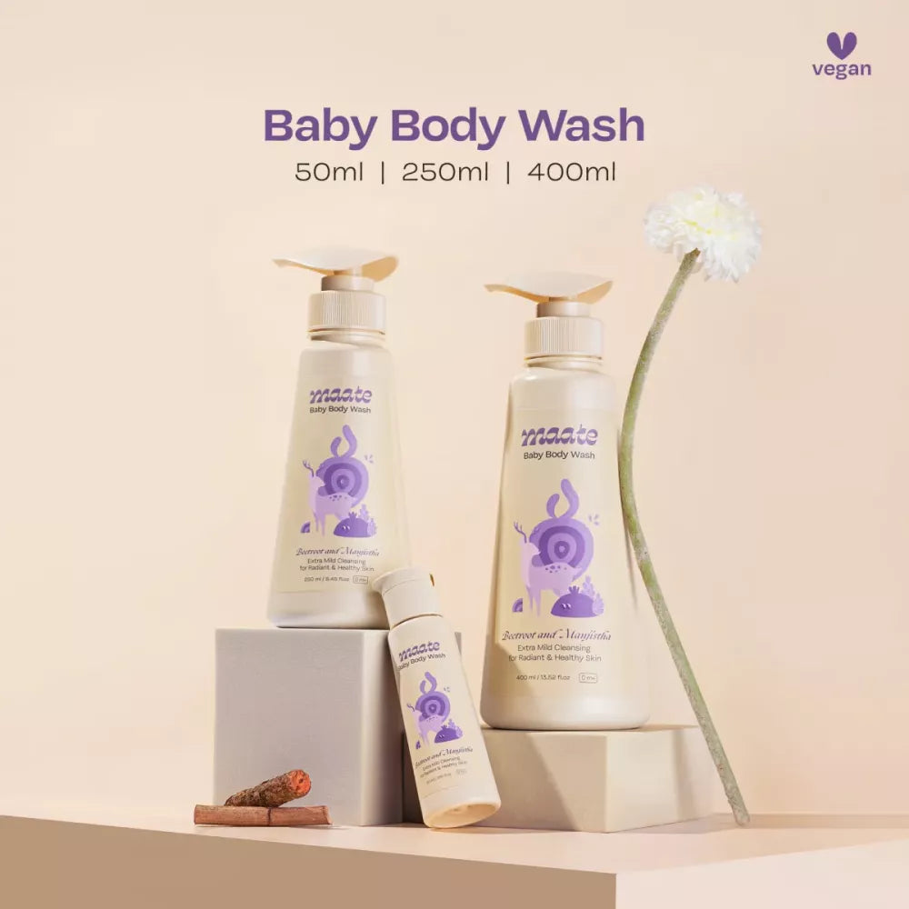 Maate Baby Body Wash - 400 ml (Pack of 2)