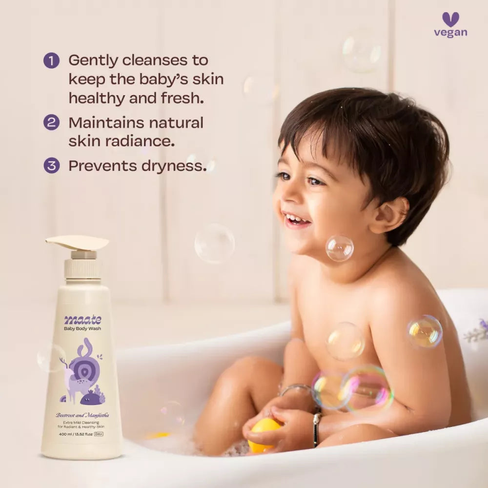 Maate Baby Body Wash & Baby Shampoo Combo