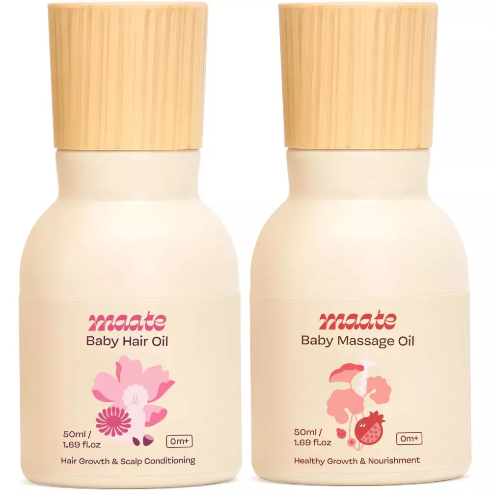 Maate Baby Hair Oil & Baby Massage Oil Combo