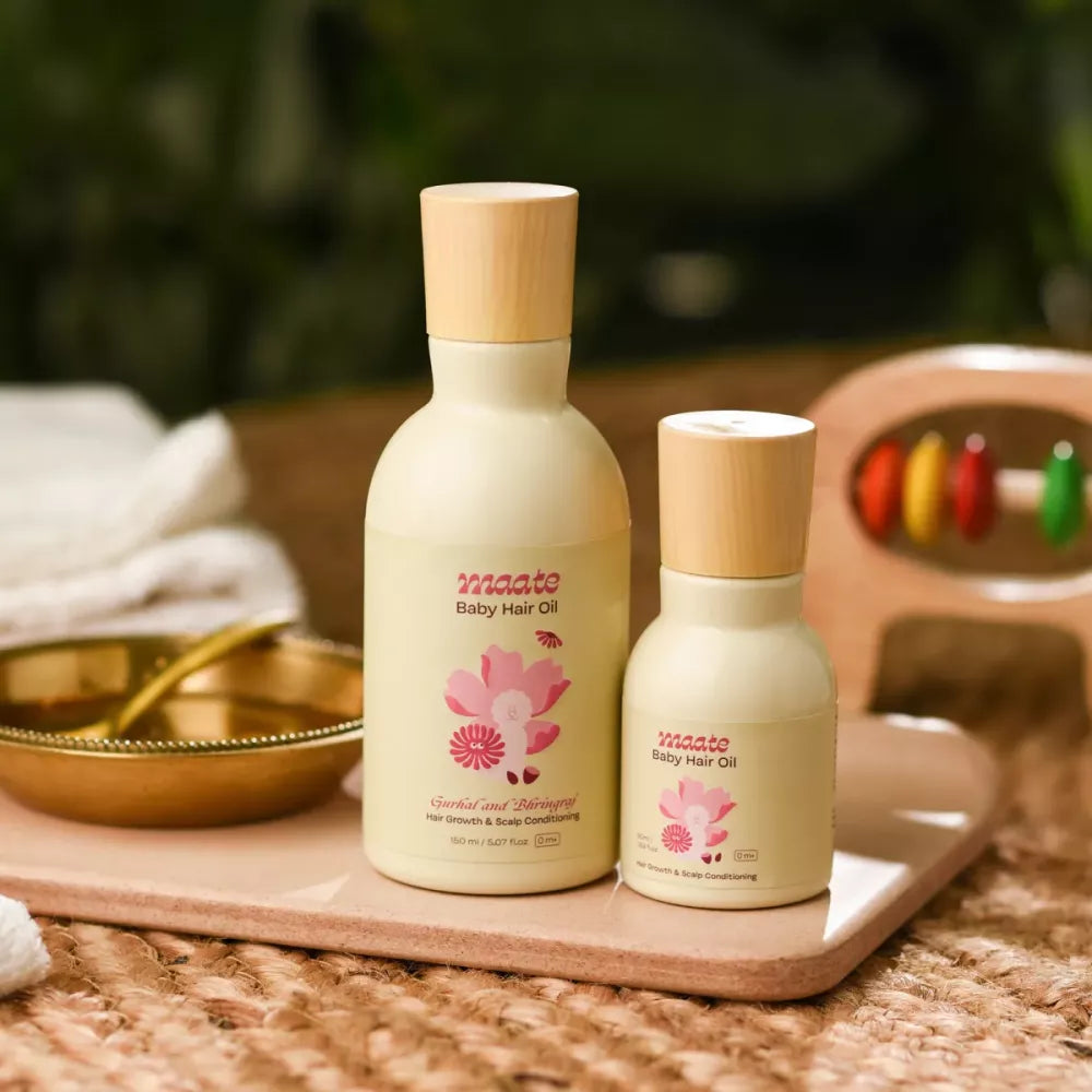 Maate Baby Hair Oil & Baby Shampoo Combo
