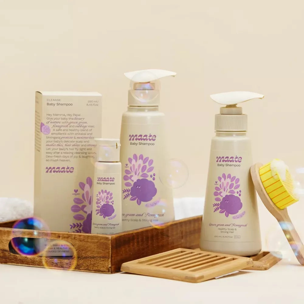 Maate Baby Hair Oil & Baby Shampoo Combo