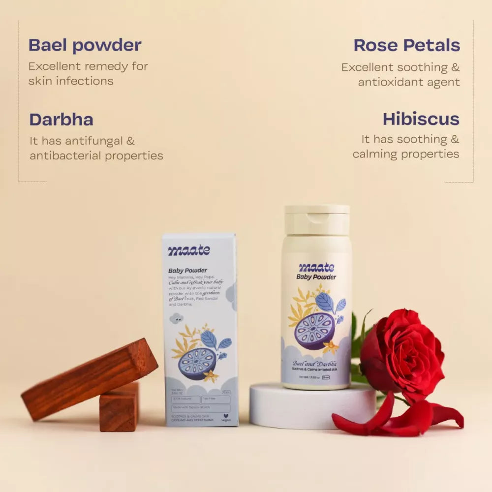 Maate Baby Powder - 100 gms