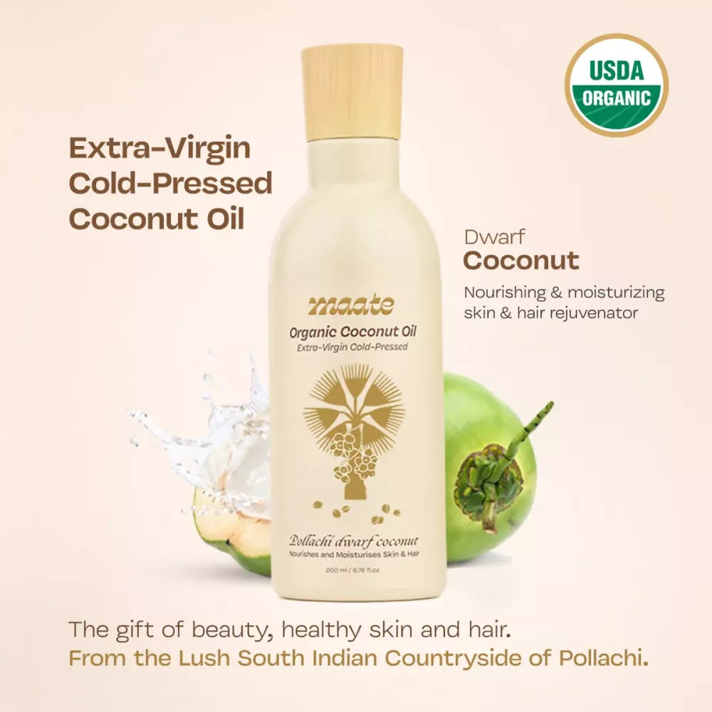 Maate Organic Coconut Oil - 200 ml