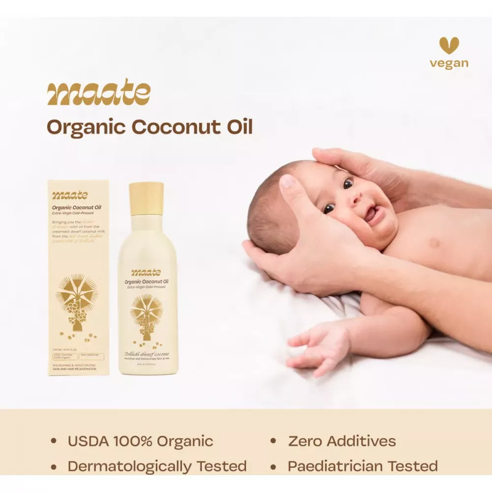Maate Organic Coconut Oil - 200 ml