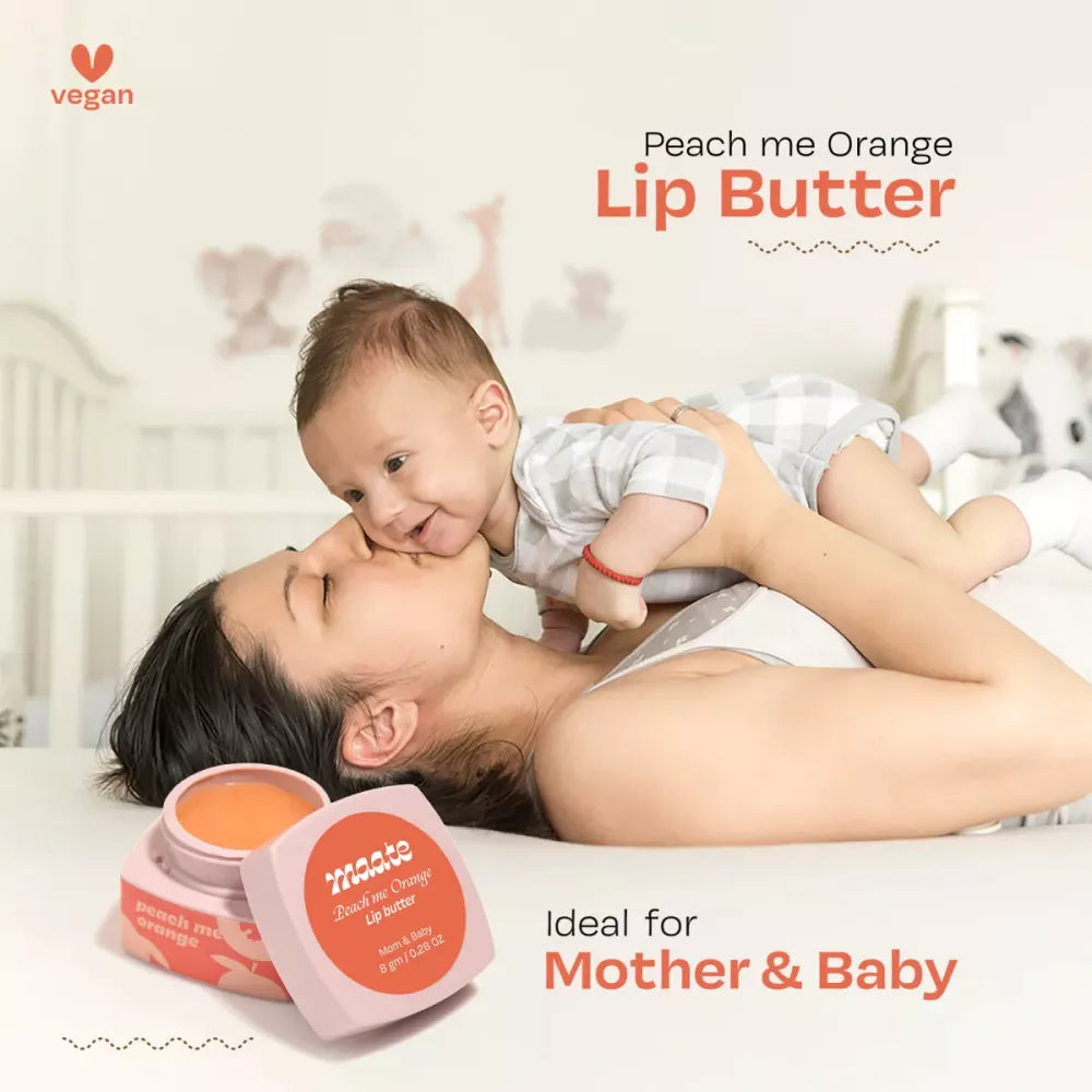 Maate Peach Me Orange Lip Butter - 8 gms