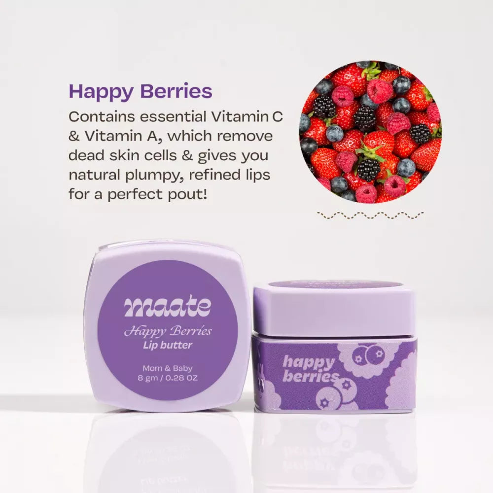 Maate Happy Berries & Peach Me Orange Lip Combo