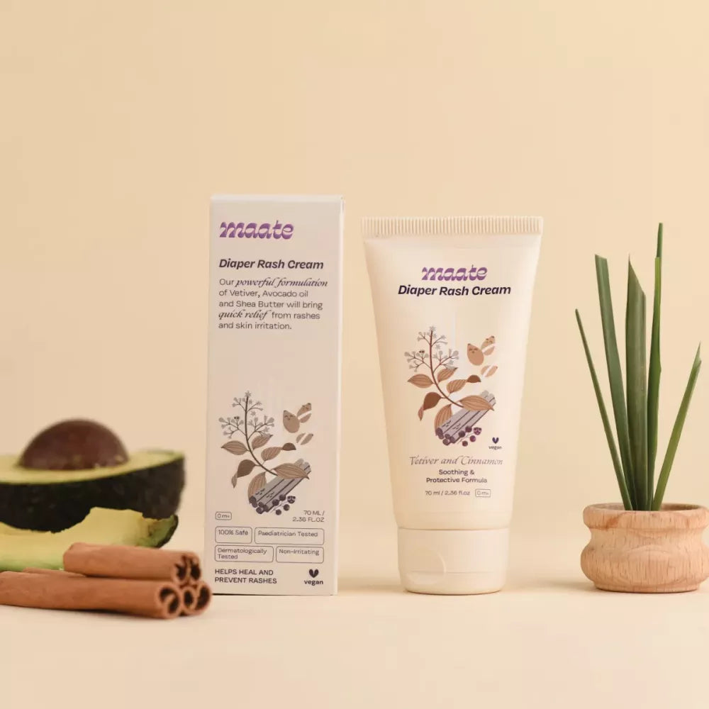 Maate Diaper Rash Cream & Baby Powder Combo