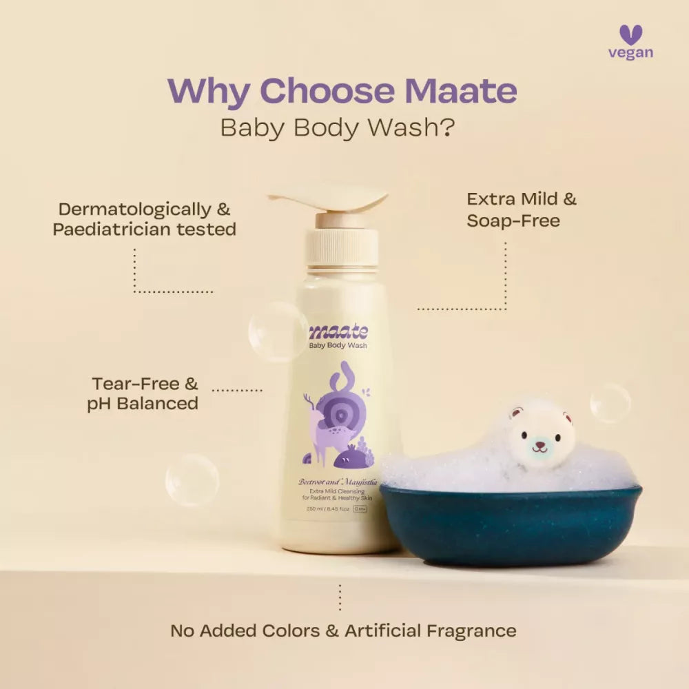 Maate Baby Body Wash - 250 ml (Pack of 2)