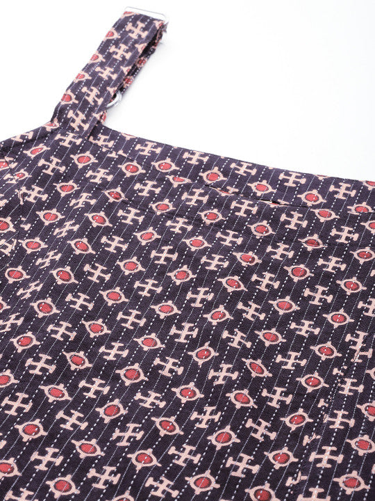 Anayna Women Printed Kantha Work Kurta