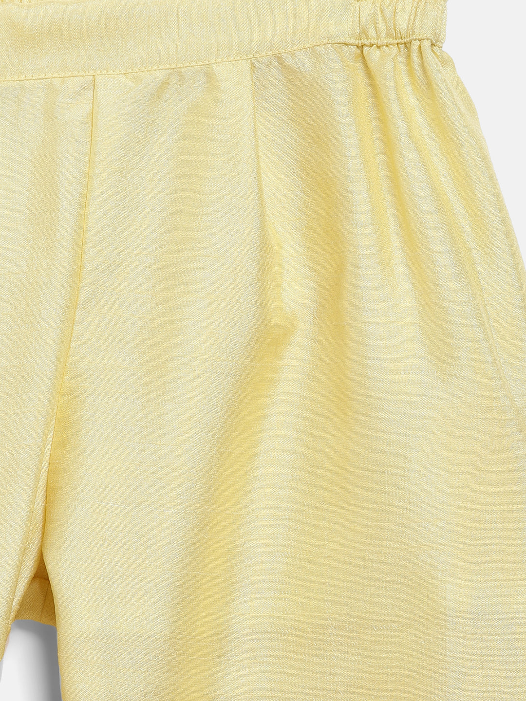 Ahalyaa Yellow Poly Silk Straight Kurta Sets