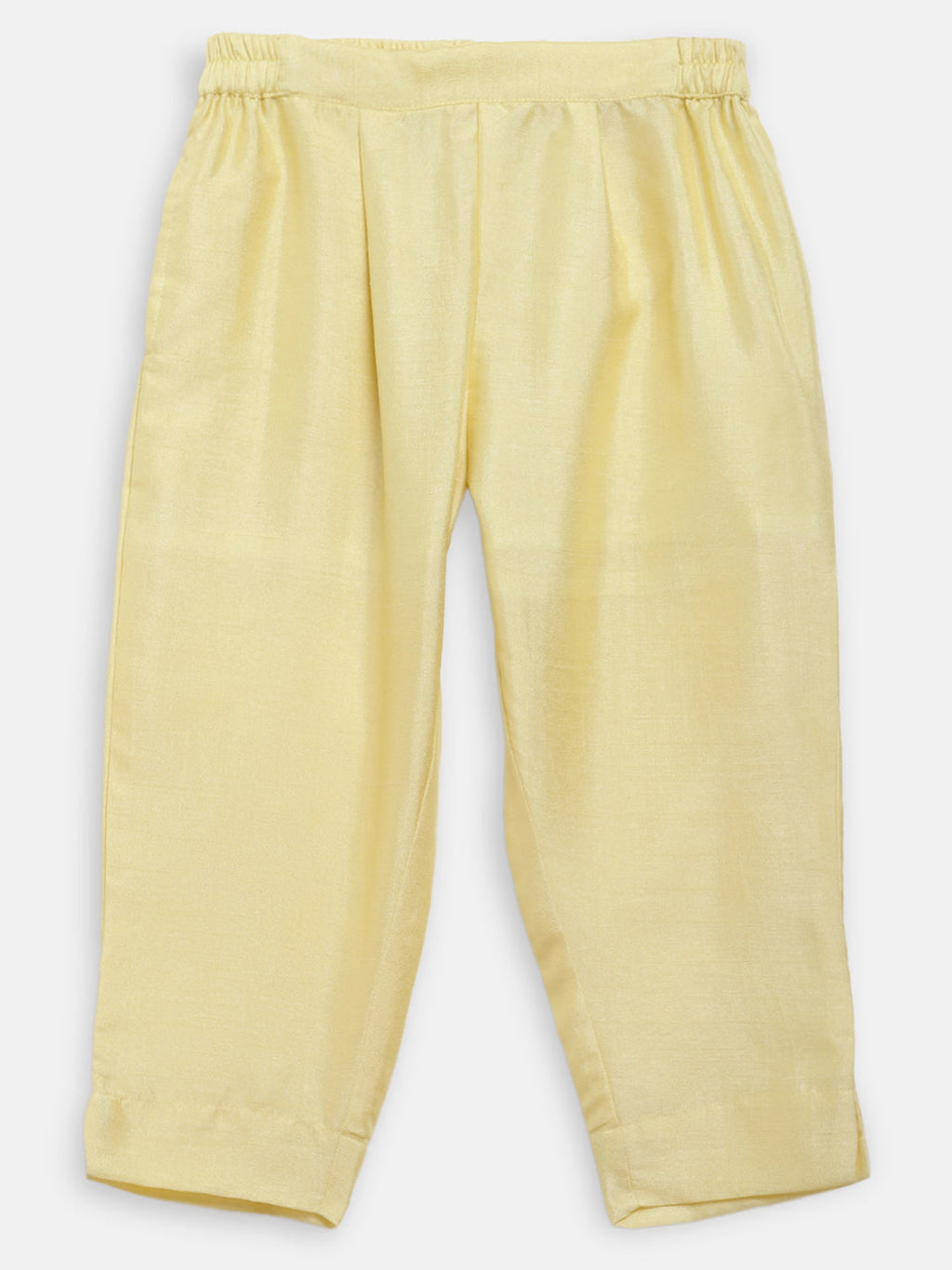 Ahalyaa Yellow Poly Silk Straight Kurta Sets