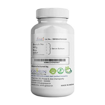 Giosun Swertia Chirayita Veg Capsules - 500 mg - 60 Caps