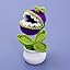Crochet Flowers Artificial Sunflower Mushroom with Daisy Pot