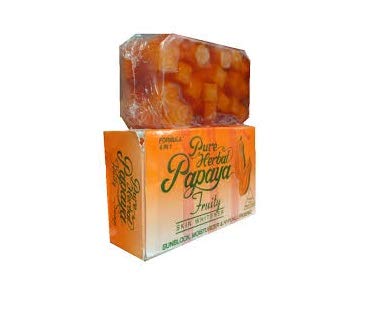 Fission Pure Herbal Papaya Fruity 4 In 1 Skin Whitening Soap