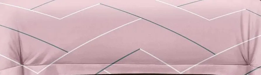 The Home Style 400 TC Supersoft 100% Cotton Printed Flat King Size Double Bed Bedsheet with 2 Pillow Cover Ballet Pink