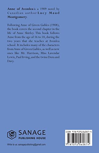 Anne of Avonlea by Montgomery, L M