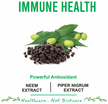 Bliss Welness Immune Health Neem Biopiperine Veg Tablet